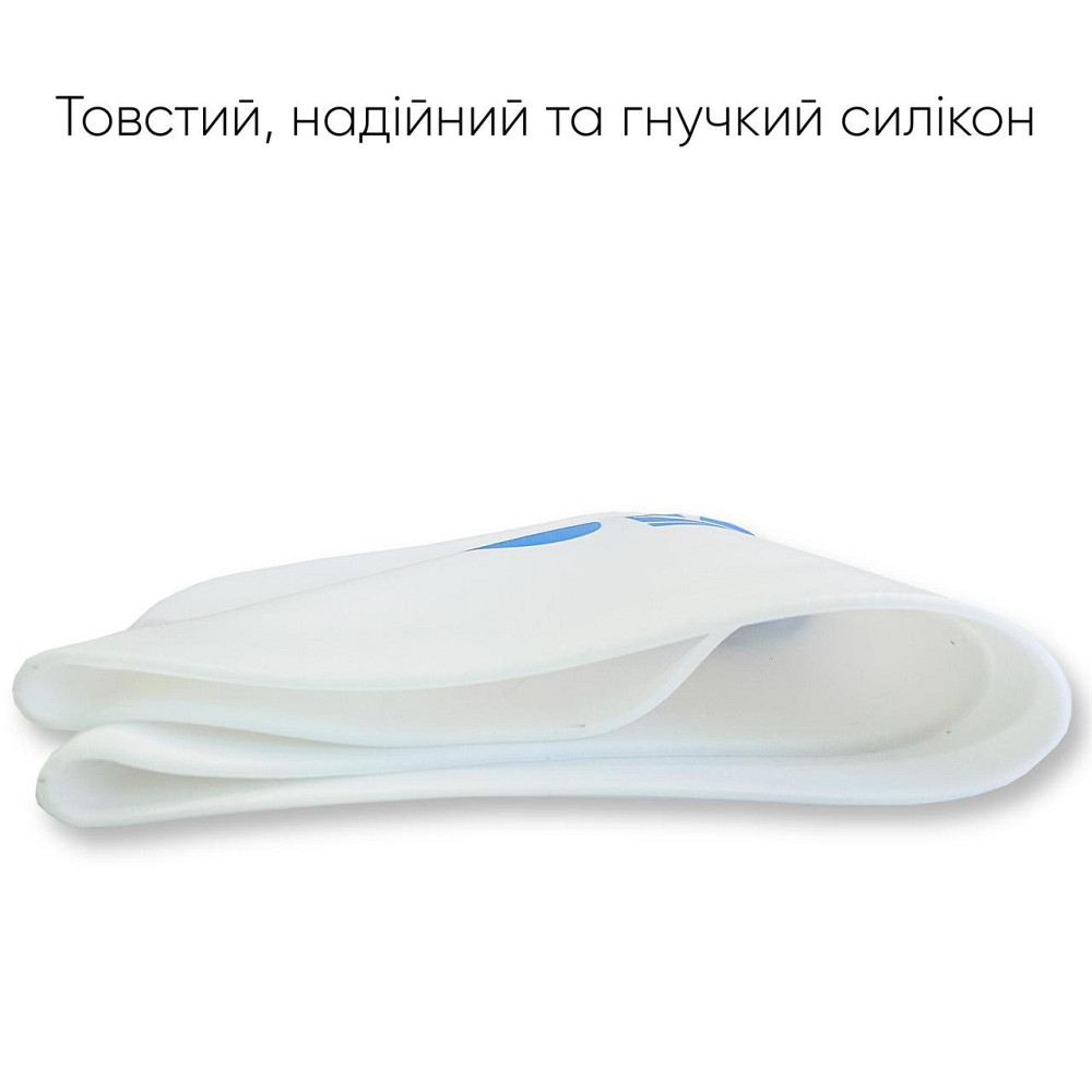 Доросла Шапочка для плавання Renvo Selva Swim Уні Білий Синій OSFM (2SC500-0304) Київ - фото 3