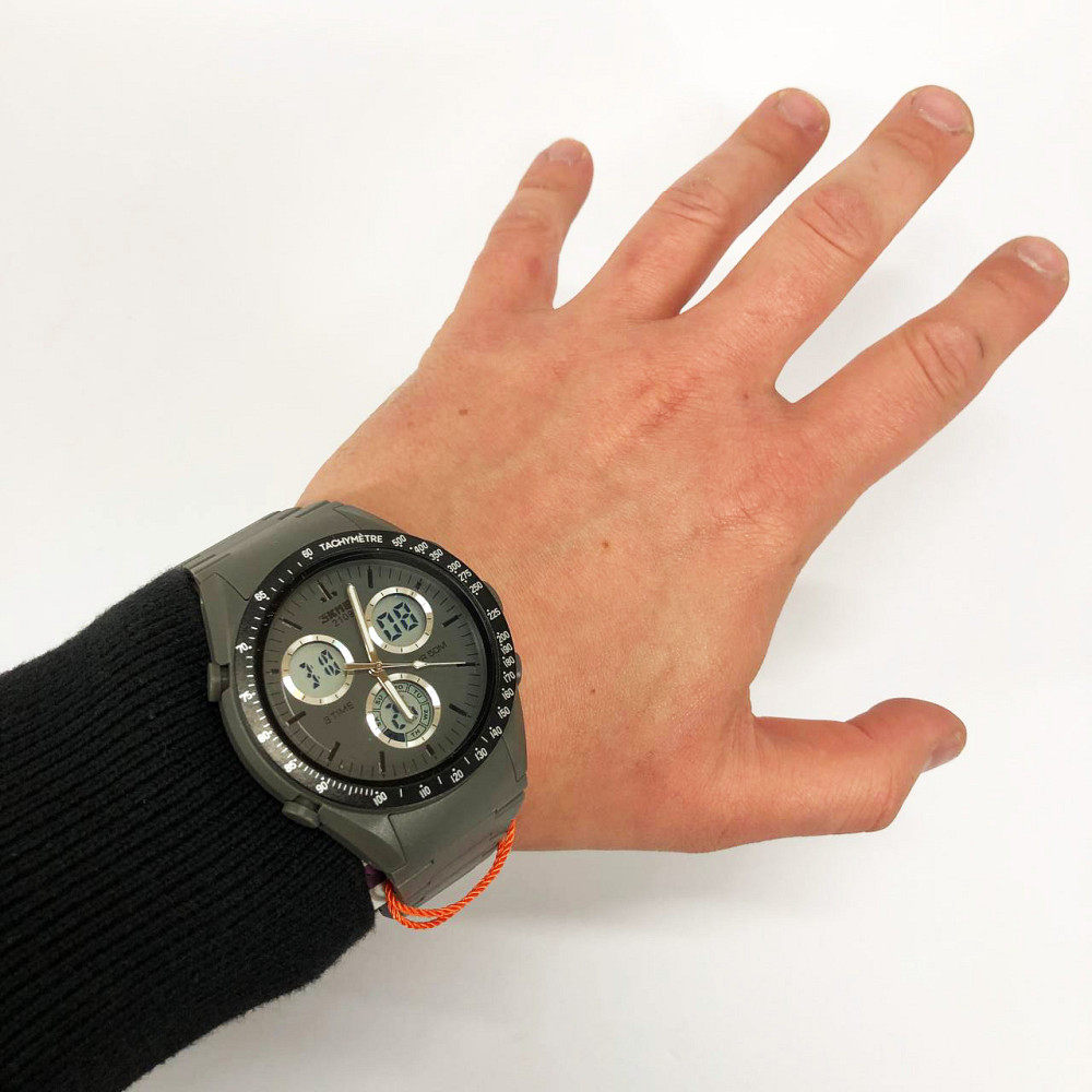 Часы наручные мужские стильные модные красивые SKMEI 2109GY, Классические часы на руку для мужчин PV-66 Львов - изображение 12