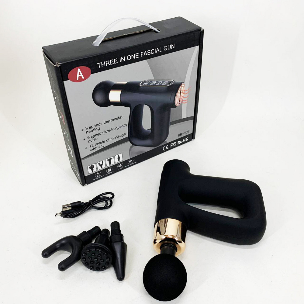 Портативний масажер для тіла, Ударний вібромасажер для тіла, Портативний перкусійний масажер ZK-82 Львів - фото 8