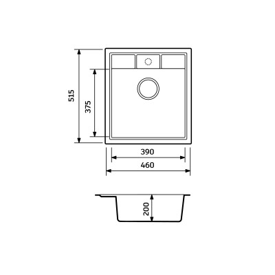 Мойка кухонная Adamant Brick Old stone + змішувач та дозатор (4824296209710) Винница - изображение 6