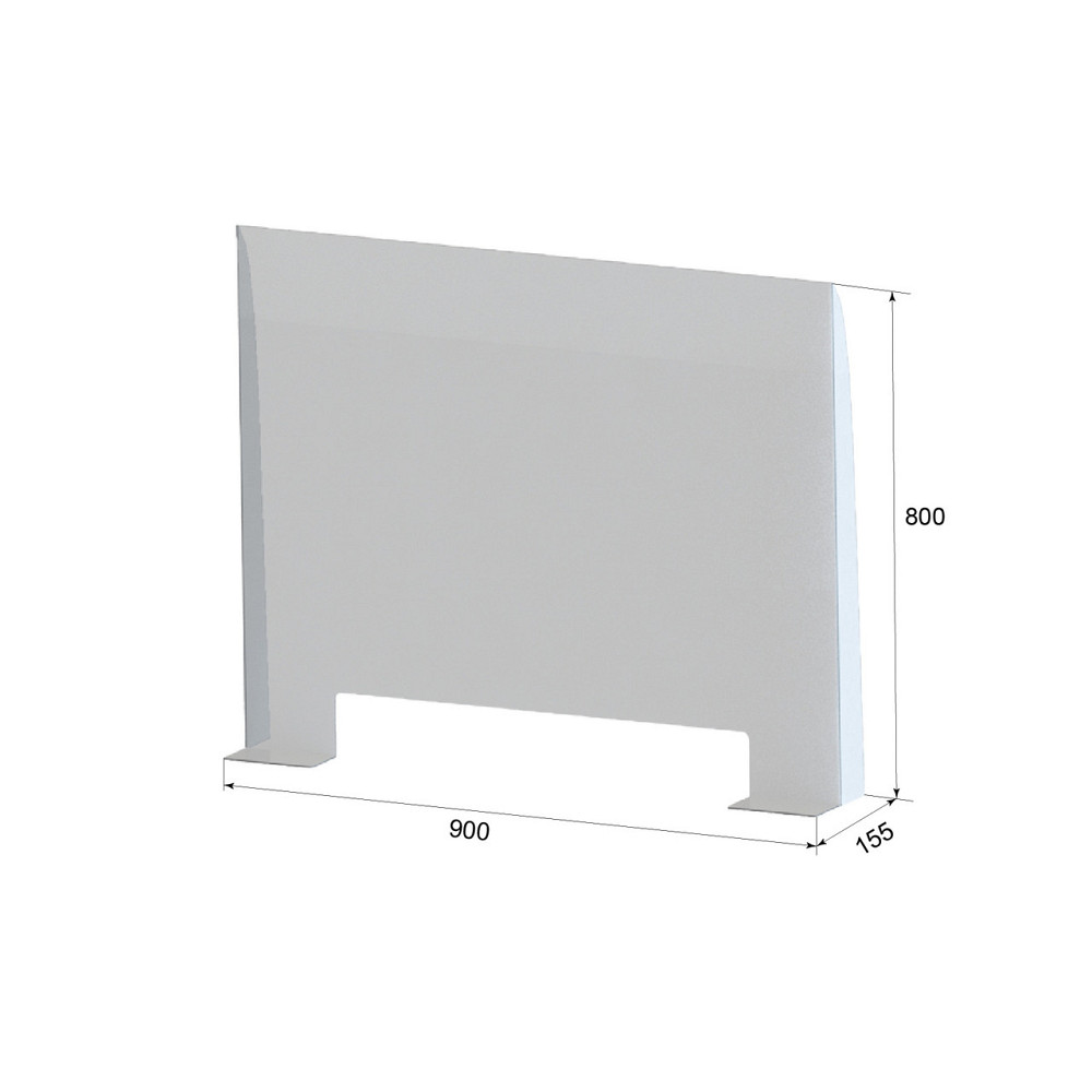 Защитный экран EKOSTAR 900*800*3мм Киев - изображение 2