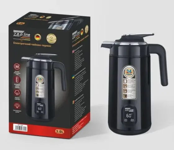 Promotec Бордо Электрочайник термос Zepline ZP-123-R 3л 2200 Вт Коломия