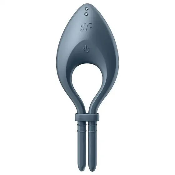 Ерекційне смарт віброкільце ласо з регулюванням розміру Satisfyer Bullseye Dark Blue Львів