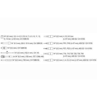 Набір інструментів Yato YT-14471 Вінниця