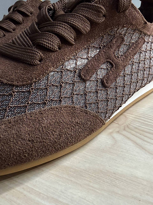 Кроссовки женские Meideli 880-9 замшевые с сеткой сникерсы коричневые, 37, 23,5 см Киев - изображение 11