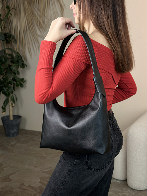 Сумка тоут жіноча шкіряна велика Юта Бежева 28*30*12 см, сумка шопер бежева стильна з кишенямиMasterSem Київ - фото 4