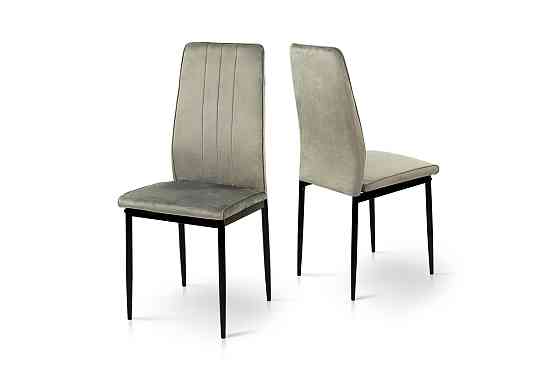 Стілець Річь, чорний/велюр сірий Київ