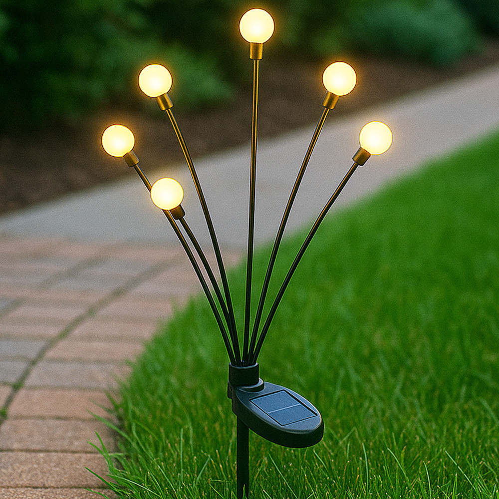 Садовий світильник на сонячній батареї 70см, Тепле світло / Вуличний ліхтар для саду / Газонний ліхтар Київ - фото 1