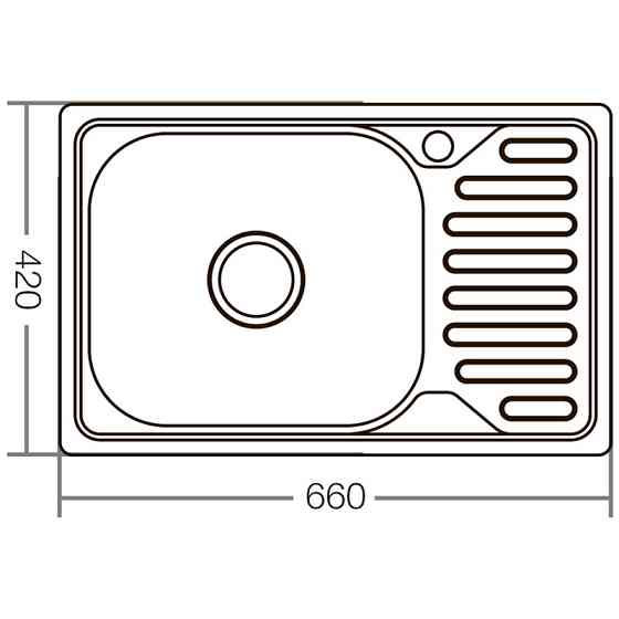 Кухонна мийка Zerix Z6642-08-180E Satin модель ZX1600 Харків