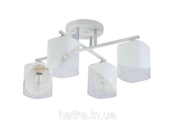 Потолочная люстра Sirius 07245/4 Matte White+CR на 4 плафона Киев