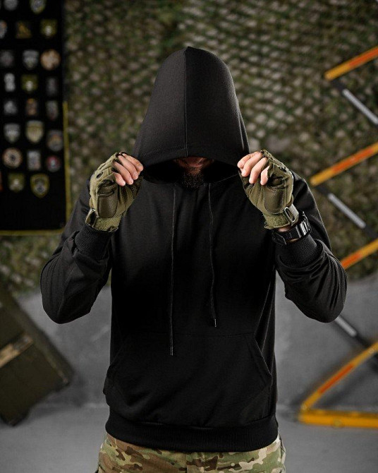 Тактическая худи MAKLIN Girl черная ДЛ7047 Одесса - изображение 4