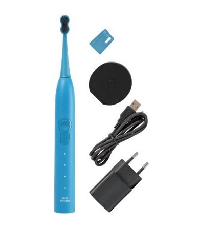 Звуковая гидроактивная зубная щетка Black Whitening II Pacific Blue (голубая) Megasmile Винница - изображение 3