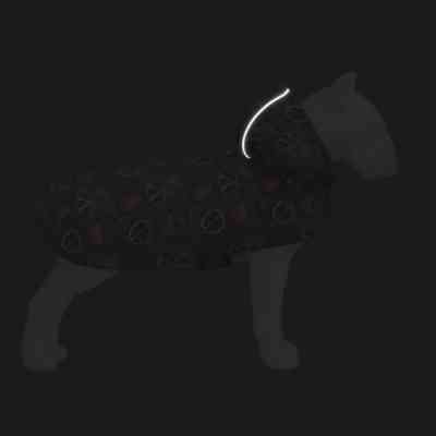 Дощовик для тварин WAUDOG Clothes Накидка з капюшоном Гранати L (358-4052) Вінниця