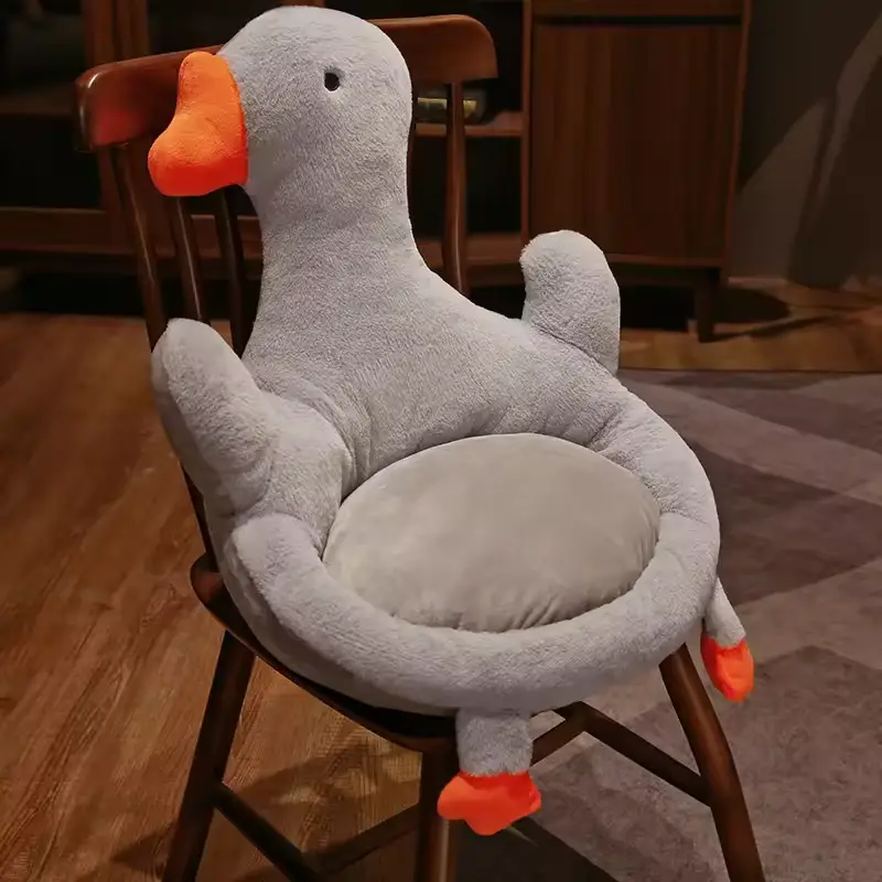 М'яка плюшева подушка Качка (Сіра) Вінниця - фото 2