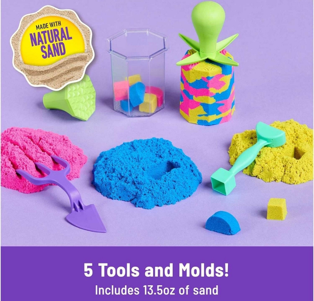 Кинетический песок Радужный Kinetic Sand Squish Create Spin Master. Харьков - изображение 1