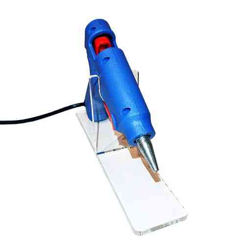 Підставка для клейового пістолета 20 Вт акрилова прозора підставка тримач для термопістолета 7 мм компактний стенд Київ