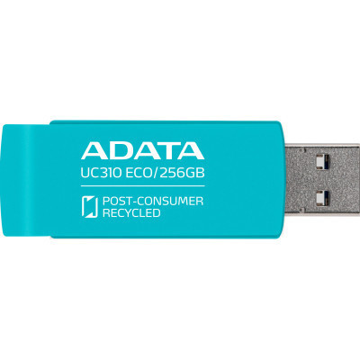 USB флеш накопитель ADATA 256GB UC310 Eco Green USB 3.2 (UC310E-256G-RGN) Винница - изображение 9