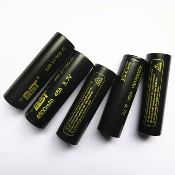 Аккумулятор 21700 45A BST 3.7V 4500mah (Черный) Киев