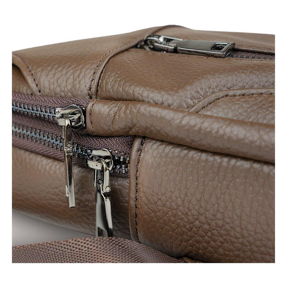 Сумка мужская кожаная через плечо Vintage 14390 Коричневая Киев - изображение 2