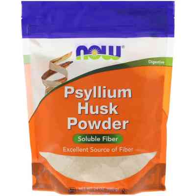 Трави Now Foods Подорожник, порошок з лушпиння насіння, Psyllium Husk Powder (NOW-05978) Вінниця