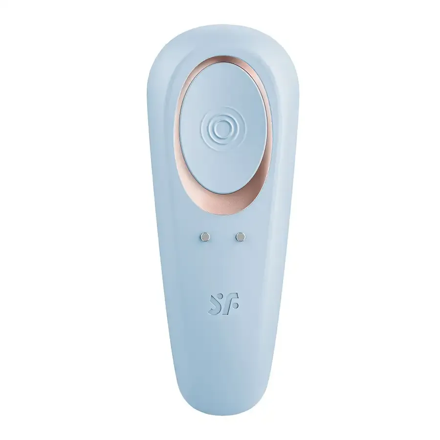 Вібратор для пар Satisfyer Double Classic Light Blue з одним моторчиком Львів - фото 4