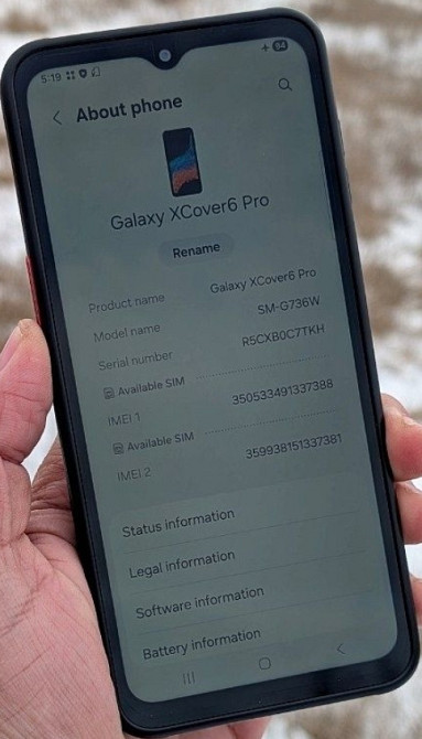 Samsung galaxy x cover 6 pro (потужний броньований телефон 128 гб 120гг. Харків - фото 4