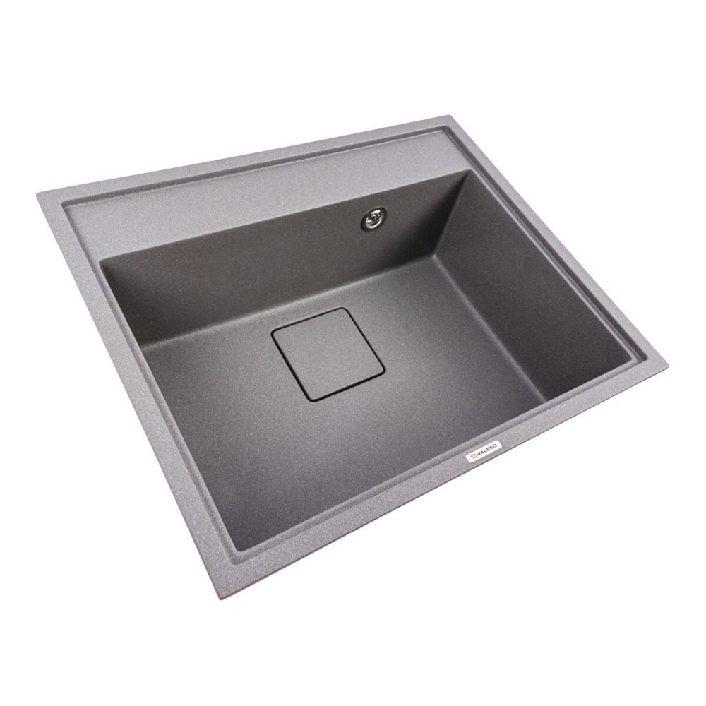 VALESO Гранітна мийка VALESO SHERLIT 6050 матова Сірий мусон Коломия - фото 9