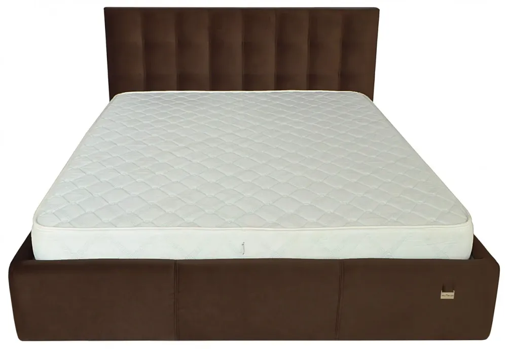 Кровать Chester New VIP 140 х 190 см Missoni 011 С дополнительной металлической цельносварной рамой Темно-коричневый Киев - изображение 2