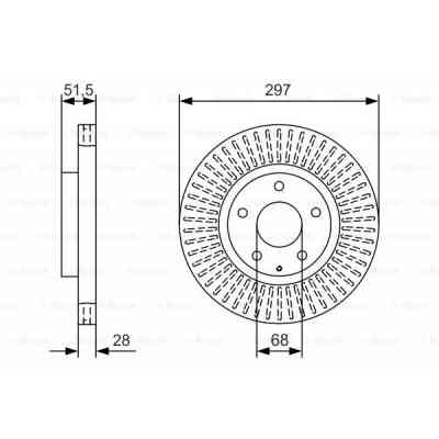 Тормозной диск Bosch 0 986 479 B15 Винница