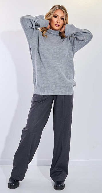 Джемпер свободный с высоким горлом (48-52) Киев - изображение 4