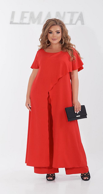 Нарядный брючный костюм большого размера (50) Киев - изображение 2