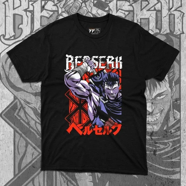 Футболка чоловіча з  принтом Берсерк Розмір 48 Anime0024 Дніпро - фото 1