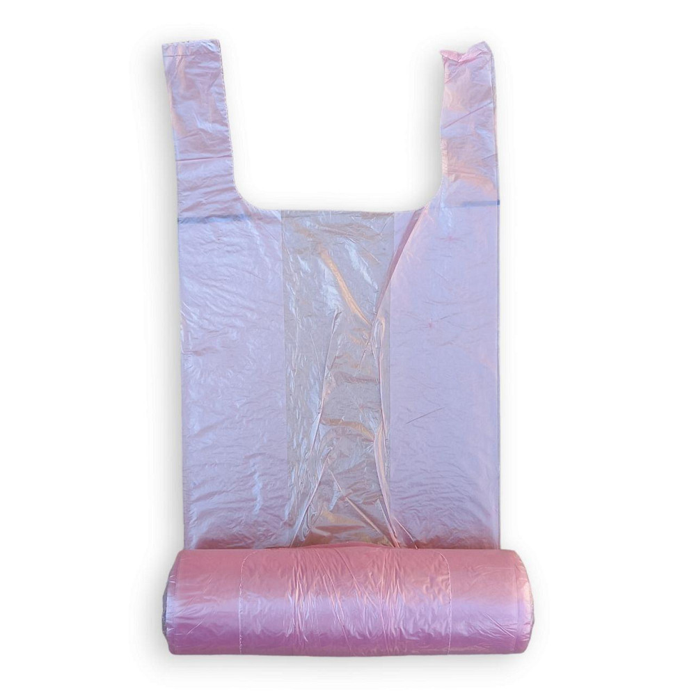 Пакеты майка в рулоне розовые 22×42 см — прочные и удобные Харьков - изображение 5