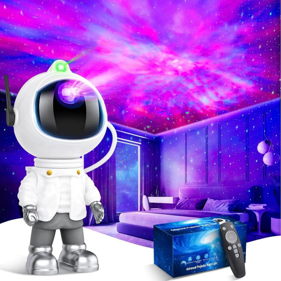 Вітринний зразок Проєктор галактики Space Buddy Astronaut, зоряне небо, LED нічник, проєкція 360°, пульт ДК Київ