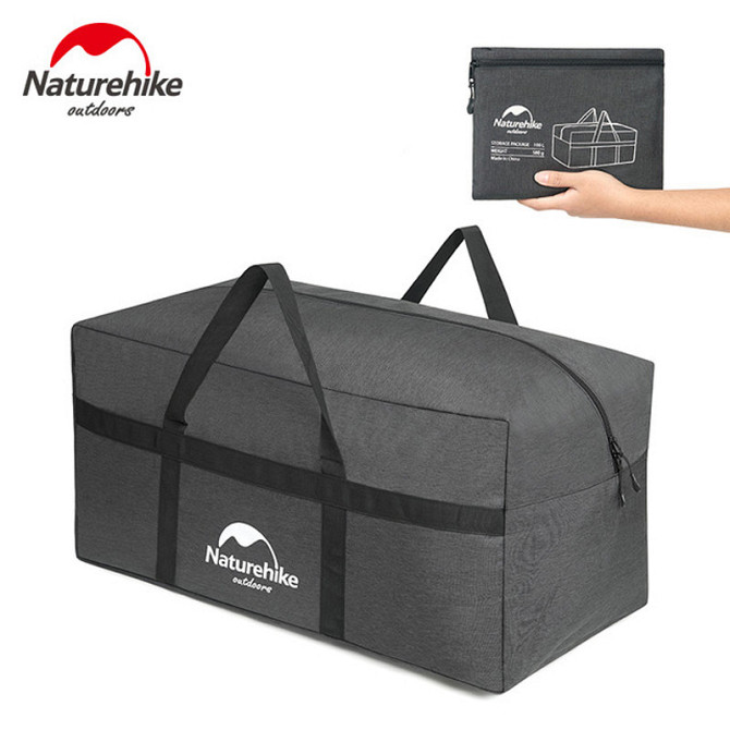 Сумка для зберігання портативна Naturehike NH17S021-L, 100 л, темно-сірий Київ - фото 1