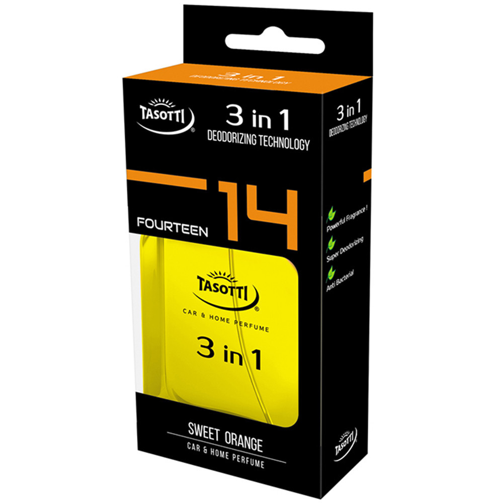 Ароматизатор для авто спрей "3 in 1" Orange (Апельсин) 50мл Tasotti Київ - фото 1