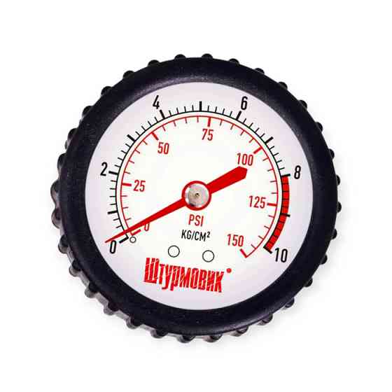 Шланг подкачки колес от компрессора спиральный под быстросъем 5м манометр, дефлятор Штурмовик для Мукачево