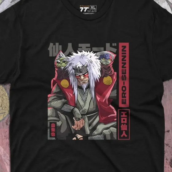 Футболка для подростка мальчика с принтом Наруто Джирайя Эро Санин Размер 160 Anime10507 Днепр