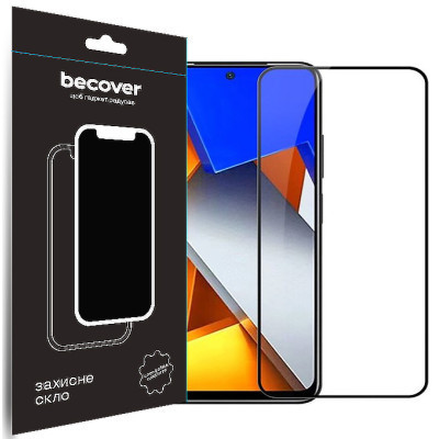Скло захисне BeCover Poco M4 Pro 4G Black (708590) Вінниця - фото 1
