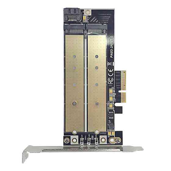 Адаптер Ugreen для встановлення SSD M.2 NVMe + M.2 NGFF у слот PCI-E 3.0 x4 CM302 70504 Николаев