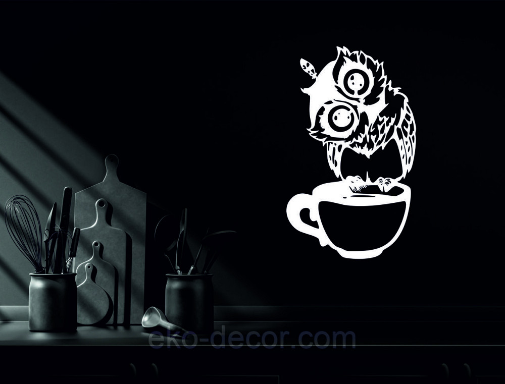 Настінний декор Панно «Сова кухня» Декор на стіну 70*42 см, Білий Київ - фото 9