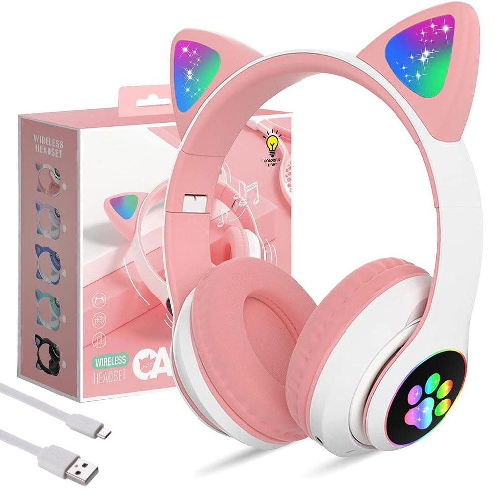 Беспроводные наушники с кошачьими ушками и подсветкой,VZV-23M SBR Киев - изображение 1