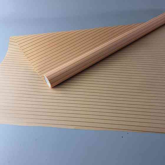 Калька для цветов рулон 8м тонированный матовый (77) (h660) №812 Персик Полоски (1 шт) Харьков