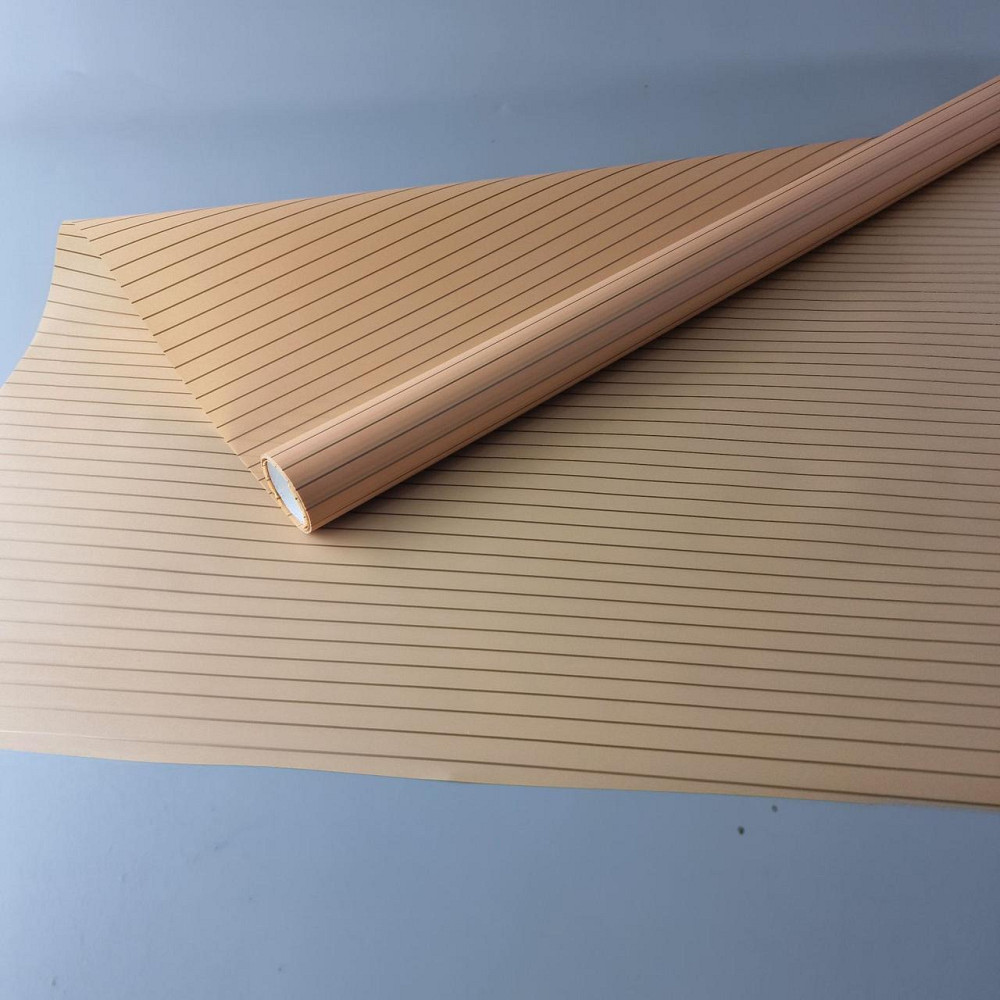 Калька для цветов рулон 8м тонированный матовый (77) (h660) №812 Персик Полоски (1 шт) Харьков - изображение 3