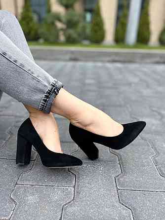 Nivelle Туфлі жіночі NIVELLE чорні натуральна замша каблук 9 см 36р (5168) Коломыя
