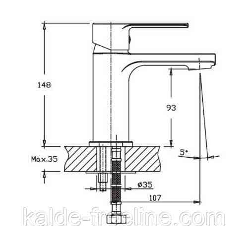 Змішувач для раковини HAIBA Kubus Chr-001 Харків