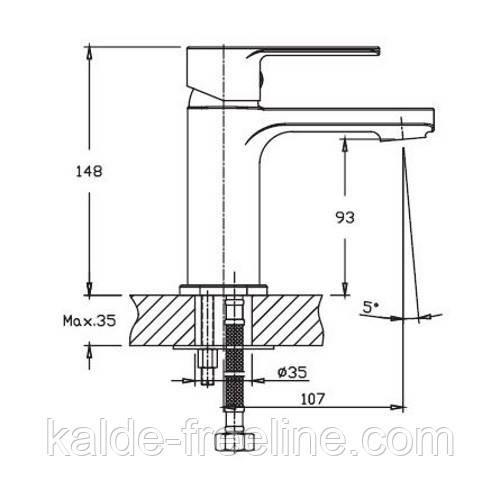 Змішувач для раковини HAIBA Kubus Chr-001 Харків - фото 3