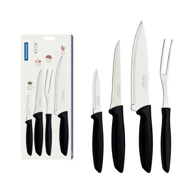 Набір ножів Tramontina Plenus Black 4 шт (23498/031) Вінниця - фото 2