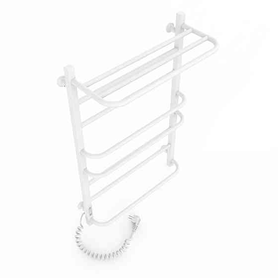 Електрична рушникосушка Laris Зебра Комфорт ЧФ8 500Х800 Е з полицею білий R3 Київ