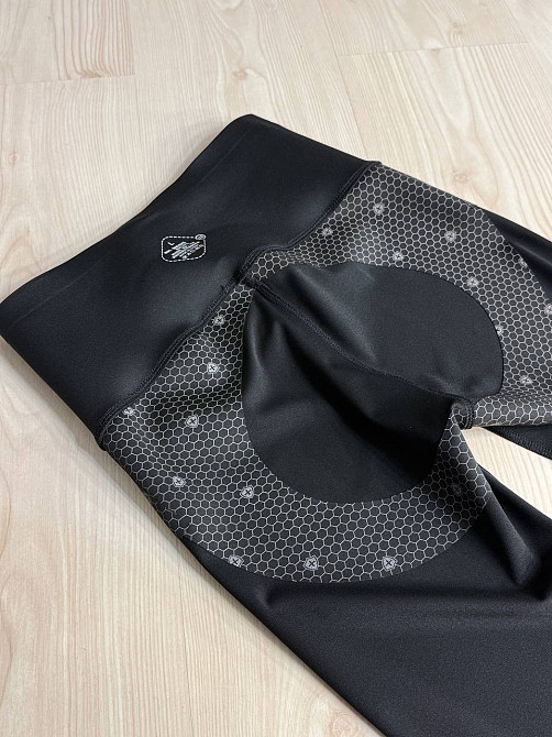 Лосини жіночі Clover 9978 з корсетом на блискавці пуш-ап корегуючі чорні, чорний, S Київ - фото 6